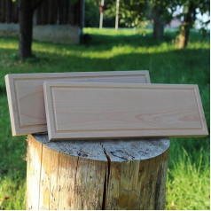 SCHILLING Fischgrilltechnik Barbecue Board, Smoking Board, 45 x 14 x 2 cm, Beech, Draining Channel, for Any Barbecue, Fish, Poultry, Pork, Beef, Wild, Lamb, Vegetables
