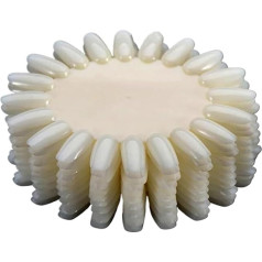 10 Pieces Natural White Display for False Nails 20 Tips/Piece Nail Polish Glue Display Wheel Design for Beauty Nails Tool Set Art