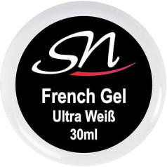 SN French Gel White Opaque UV Gel White Manicure Nails Gel Nails Acrylic Nails Nail Gel 30 ml