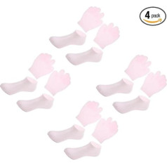 FOMIYES 4 sets of hand mask gloves, work gloves for men, men's gloves, moisturising socks, work gloves, foot lotion repair masks for the hand, 2 pairs x 4