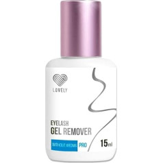 LOVELY Gel Remover for Eyelash Extension, 15 ml, Odourless, Quick Removal of Lash Extensions, Eyelash Remover for Individual False Eyelashes, Suitable for Allergy Sufferers, Without Fragrance