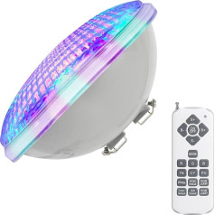Swimming Pool Lights PAR56 40 W 12 V LED Pool Lighting Hanging Underwater Replacement 300 W Halogen Headlight (40 W RGB)