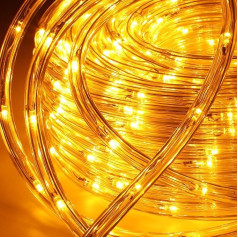 Gimisgu Outdoor Light Tube 10 m LED Tube Yellow 720 LED Light Tube with Timing Controller Light Tube Outdoor IP65 Waterproof Light Tube Indoor for Balcony Party Wedding