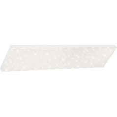 Briloner Lights LED Panel Ceiling Light Dimmable Ceiling Light with Light Edge Star Decoration Includes Remote Control Colour Temperature Control 24 Watt 2400 Lumen White 1000 x 250 x 69 mm (L x W x