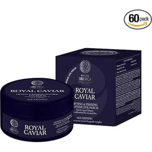 Natura Siberica Royal Caviar Lift & Firm Eye Patches, 60 Patches