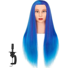 Traininghead 6116WD0320 Synthetic Fibre Mannequin Head with Clamp Holder