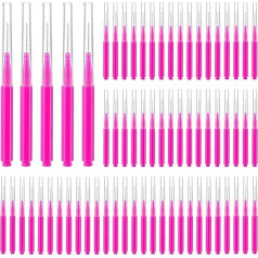 Micro Eyebrow Brush Set with Cap, Multifunctional Eyebrow Laminator Tool for Eyelash and Eyebrow Extension, 100 Pieces