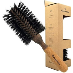 Regincós 20829 Round Hair Brush, Mixed Bristle Wood Body with Cork Handle, 16 Rows, 29/65 mm