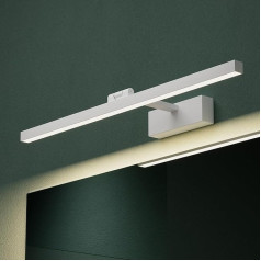 Mai & Mai Mirror Light 60 cm LED Bathroom Lamp, Mirror Lamp, 4000 K Bathroom Lamp, 180° Rotatable Sand White, 14 W Radiant