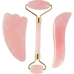 1 Set Jade Massage Roller Rose Roller Jade Face Massager Face Lifting Roller Trigger Point Made of Jade Anti-Ageing Jade Skin Roller Face Tools Face Jade Roller