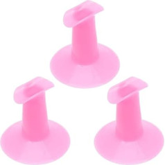 Mipcase 3 Stück Maniküre-Halterung: Nagellackauflage, Tech-Design, Fingerspitzen-Halterung, Manikürehalter, Manikürehalter, Handbemalung, Gel-Basis
