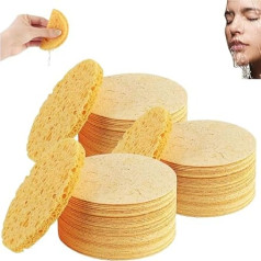 Turmeric Acid Pad, Exfoliating Cleansing Pad, 100% Natural Compressed Face Sponge for Deep Cleansing Face, Exfoliating Mask, Reusable!