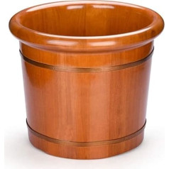 Wooden Barrel Foot Spa Foot Tube for Soaking Feet, Foot Bath Spa Tub, Foot Soak Bucket, Wooden Bucket for Pedicure, Floor for Adults (Size : A) ()