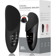 Facial Cleansing Brush Silicone Face Massager Brush Face Scrub with for All Skin Types and Waterproof Sonic Vibrating Face Scrubber Brush for Deep Cleansing, Exfoliating and Massage
