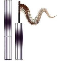 Iron Wand Mascara, 3D Curling Wimperneisen Verlängerungs-Mascara, Waschbarer Stab Bürstenloses Metall Wasserdicht Langlebige Extensions(Brown)