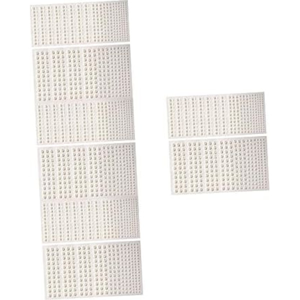 48 Sheets Festival Makeup Accessories Pearl Face Jewellery Eye Stones Nail Decorations for Nail Art Face Hair Accessories Body Jewels Body Jewellery White Stickers