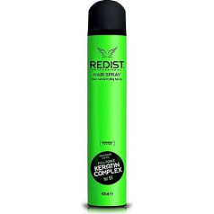 Redist Hair Spray Full Force Keratin Complex 400 ml Hair Spray Hairdressing Supplies Hair Styling & Care for All Hair Types Hairspray for Men and Women Ultra Strong Hold