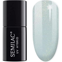Semilac UV Nagellack Hybrid 323 Icy Mint Shimmer 7ml Kollektion Winter Shimmer