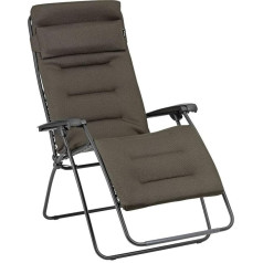 Lafuma Mobilier - Zero Gravity RSX Clip XL Padded Recliner Chair - Folding Deck Chair for Garden and Indoor Use - Durable AirComfort® Fabric - Multi-Position Recliner XL, Comfortable