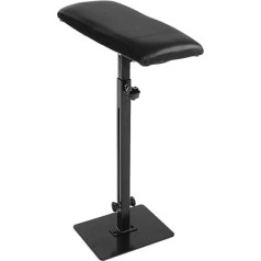 Wakects Tattoo Armrest Arm Rest Leg Rest Stand Height Adjustable Ideal for Professional Tattoo Salons or Personal Tattoo Artists Black Plain
