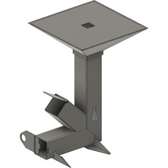 Tubular Oven Grill with Grill Plate - Rocket Stove - Charcoal - Metal - Freestanding - 1 Rack