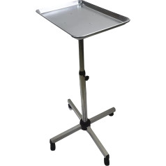 Trolley Cosmetic Trolley 70-103 cm Height Adjustable Roller Shelf Hairdressing Trolley Silver Hairdresser Work Trolley Aluminium Alloy for Beauty Salon