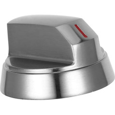TOYANDONA Knob for Gas Hob, Oven Replacement Knobs, Range Replacement Knobs, Universal Grill Knobs, Kitchen Stove Button, Switch Knob for Oven Control, Replacement Control Knobs, Zinc Alloy, Silver