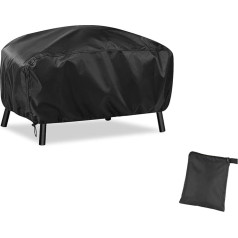 Raweao Grill Cover for Weber, 70 x 47 x 30 cm, Small Grill Cover for Weber Q100/Q120/Q1000/Q1200/Q1400, 420D Oxford Heavy Duty Weatherproof Windproof Anti-UV BBQ Accessories for Outdoor