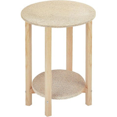 21000 Gazte Table Round Wood Without Nail Polish