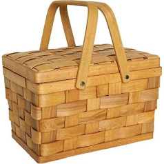 Style Picnic Basket Bread Baskets Hiking Box Cake Table Decorating Food Photography Handwood Color