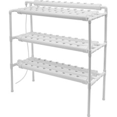 Hydroponic System Grow, 3-Layer Plant Propagation Systems with 90 Holes Plant Sites, Hydroponic System for Home
