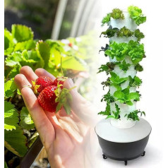 Hydroponics Growing Tower 6 Floor 36 Pods Garden Hydroponic Growing System with Pump Aeroponics Grow Kit for Fruits and Vegetables