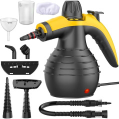 Steam Cleaner, Handheld Steam Cleaner with 9 Stain Removal Accessories, 1050 W Steam Cleaner Floor, Steam Cleaner Handheld Device for Cleaning Car, Bathroom, Shower, Upholstery, Windows and Grease