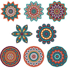 Mandala Suncatcher Window Stickers - Artistic Window Decoration - Sun Catcher for Window Decoration - Mandala All