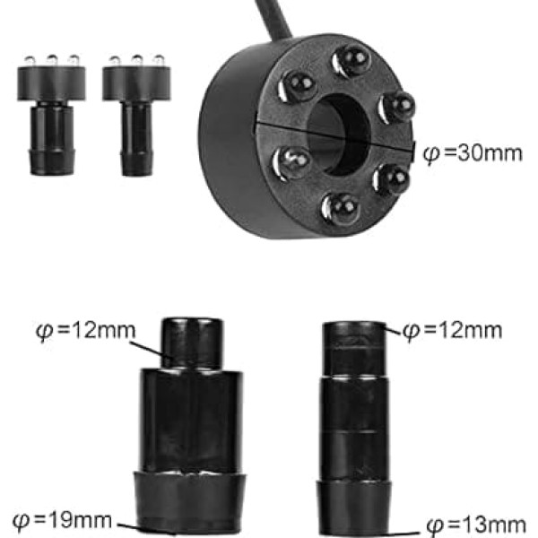 Forever Speed 3 x White LED Ring Fountain Pump 1500L/H