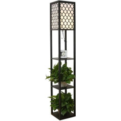 Stehlampe für Wohnzimmer, Stehleuchte aus Massivholz, kreative dekorative vertikale Tischlampe