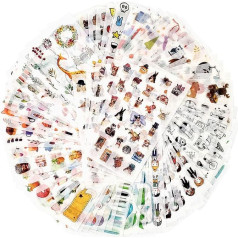 Mayplous Scrapbooking Stickers, Journal Stickers for Adults, Washi Stickers, Planner Stickers, Decor Stickers, Assorted Themes for Diary, Notebook, DIY Arts and Crafts
