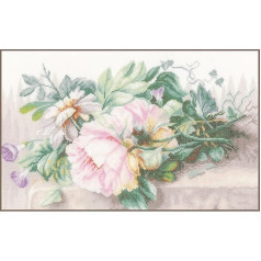 Lanarte PN-0147588 Still Life with Peonies and Morning Glory, Pack of 1