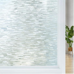 Haton Window Film Opaque Static Self-Adhesive Privacy Film Frosted Glass Film Static Adhesive Decorative Film Adhesive Film Without Adhesive Matt 75 x 200 cm