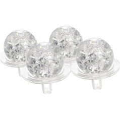 MAGICLULU 4 Sets of Accessories for Fountain Balls Boxwood Water Fountain Bubble Ball Indoor Fountain Plasma Ball Solar Fountain Glass Ball Crystal Ball Craft Clear Ball Plastic Transparent