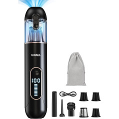 Handheld Vacuum Cleaner Battery Mini Car Vacuum Cleaner: 19000Pa Strong Vacuum Cleaner 7500mAh - USB Rechargeable Wireless Handheld Vacuum Cleaner with 3 HEPA Filters - Handheld Battery Vacuum Cleaner