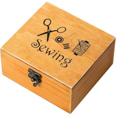 Wooden Sewing Box Sewing Accessories Set Work Box Repair Tool