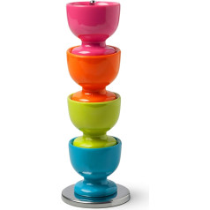 Zeal G277XB Melamine Egg Cup Set, Multi-Colour
