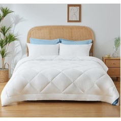 CozyLux Summer Duvet 200 x 220 cm, Duvet 220 x 200 cm, Summer Quilt 150 gsm Microfibre, Large Blanket 200 x 220 cm, Summer Duvet 200 x 220 cm, Lightweight, Thin, Soft, Breathable, Duvet 220 x 200 cm,