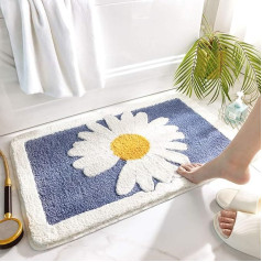 Bath Mat Rugs Non-Slip Washable Bath Mats Bath Mat Pads Bath Mats Shower Mats Semicircle Bath Mats 75 x 45 cm