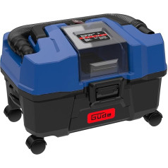 Güde NTST 18-201-05 Battery Wet Dry Vacuum Cleaner (18 V, 10 L Collection Container, 4 Castors, Floor and Crevice Nozzle, Filter, Includes 2.0 Ah Battery Pack and Charger)