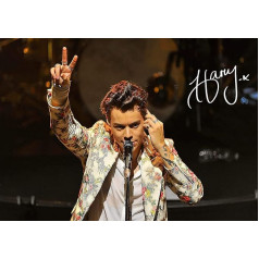 Theissen Harry Styles Poster Photo Signed Autograph Print Gift Collectible Merchandise - Matte Poster Frameless Gift 11 x 17 Inches (28 x 43 cm) *IT-00310