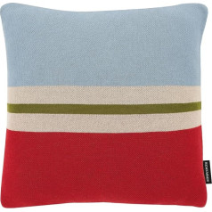 REMEMBER Chilli Knitted Cotton Cushion 45 x 45 cm Striped Knitted Cotton Cushion
