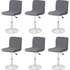 Universal Chair Covers, Stretch Chair Covers, Removable Washable Chair Cover, Bar Stool Covers, Dining Room Chair Covers, Dining Room Chair Protective Cover for Home, Kitchen, Hotel, Restaurant (6,