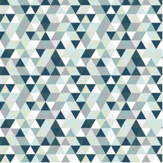 Triangles Pyramid 100% Cotton Fabric, Children, Sold by the Metre, Craft, Sewing Fabric (Triangles Pastel, 200 x 160 cm)